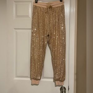 Judith March Sadie Sequin Joggers
